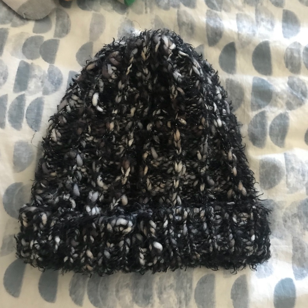 Marked knit hat